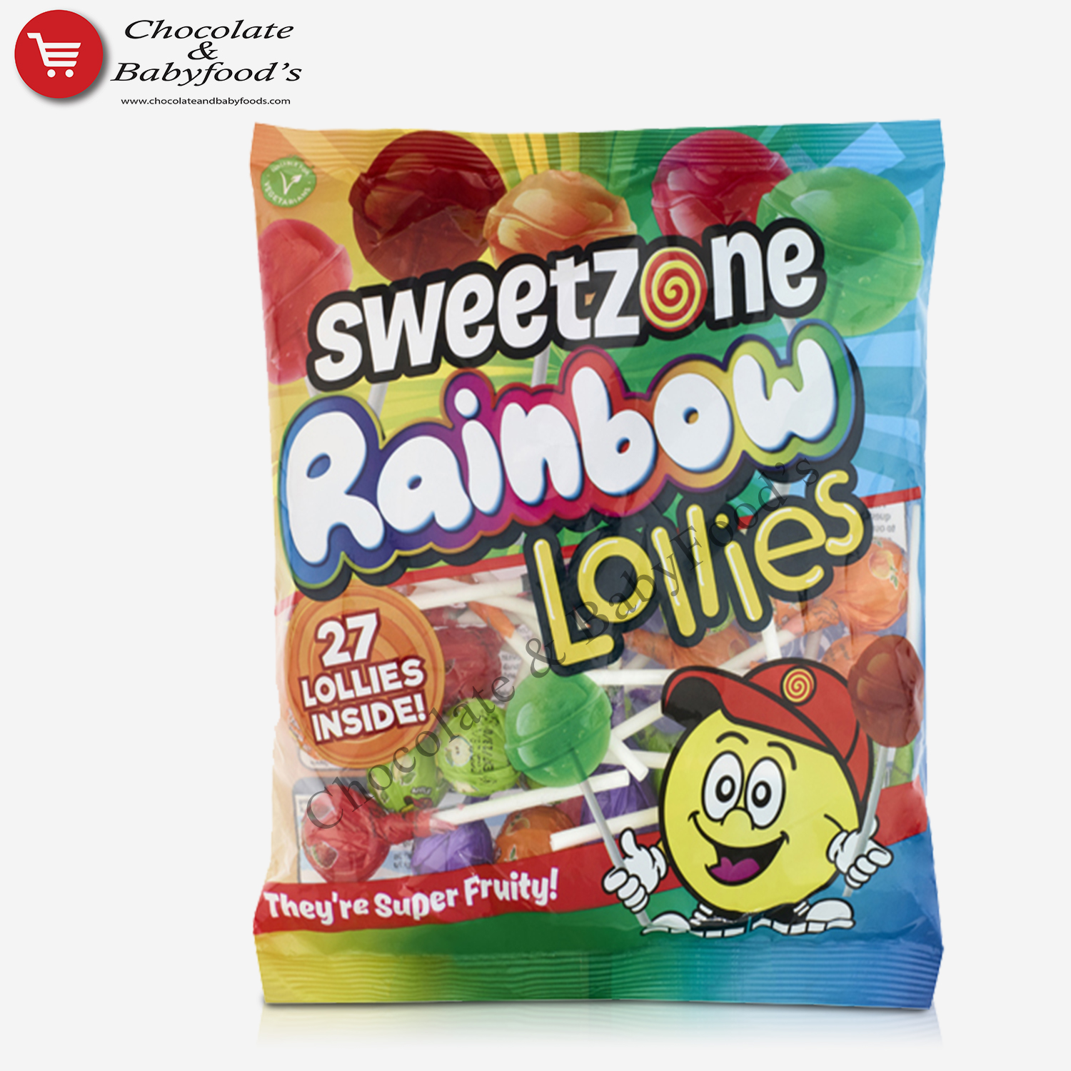 Sweetzone Rainbow Lollies 182G