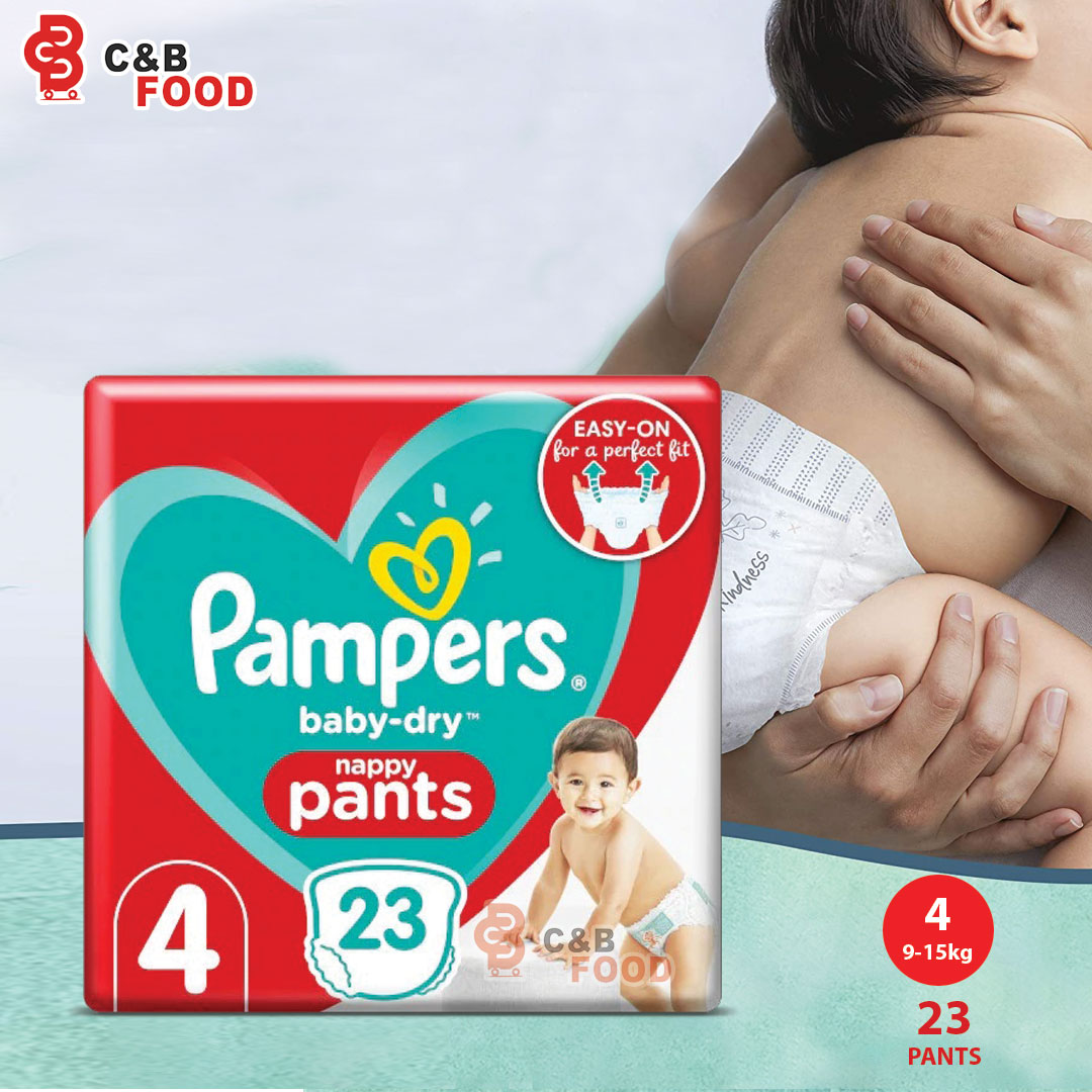 Pampers Baby-Dry Nappy Pants Size-4 (23pcs)