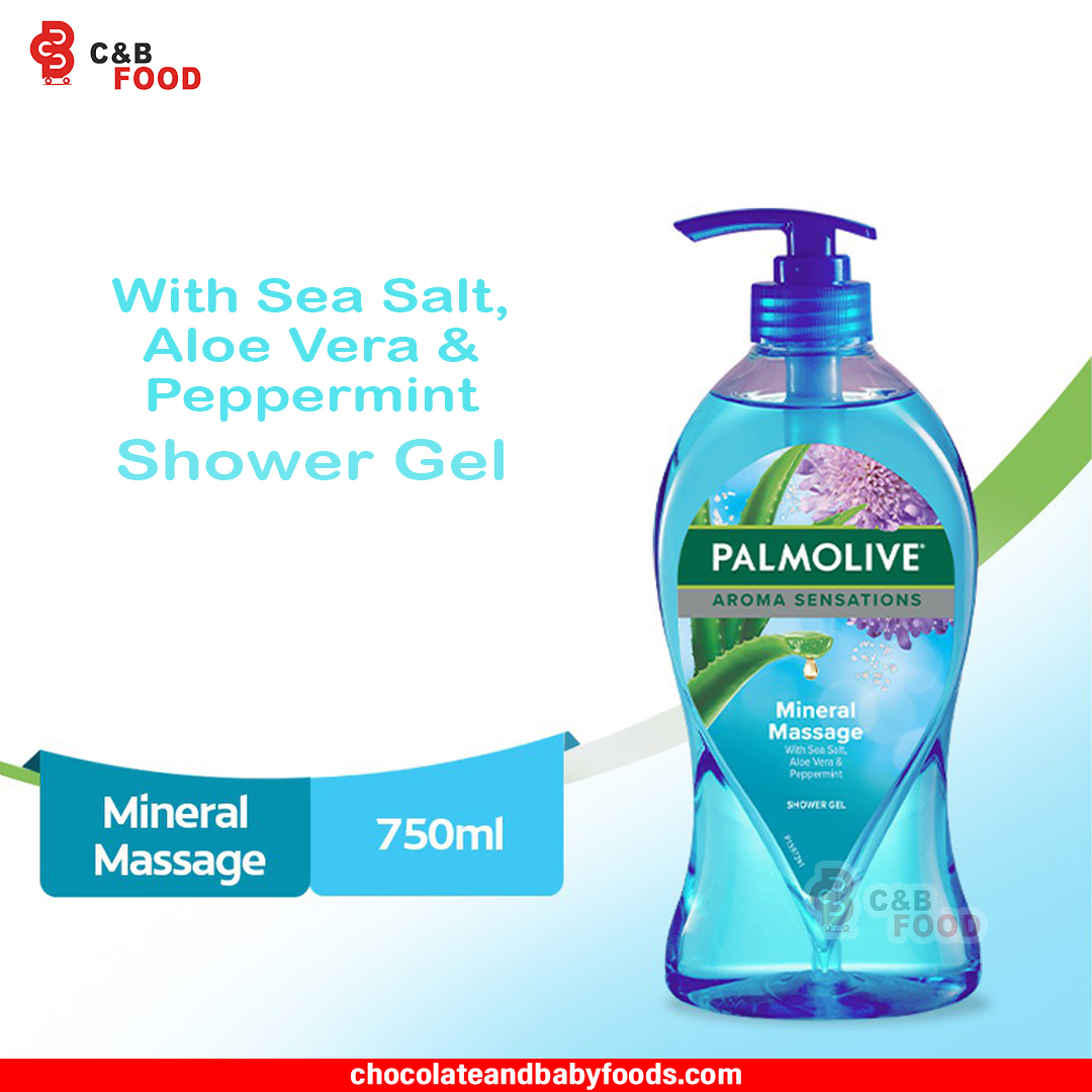 Palmolive Aroma Sensation Mineral Massage with Sea Salt, Aloe Vera & Peppermint Shower Gel 750ml