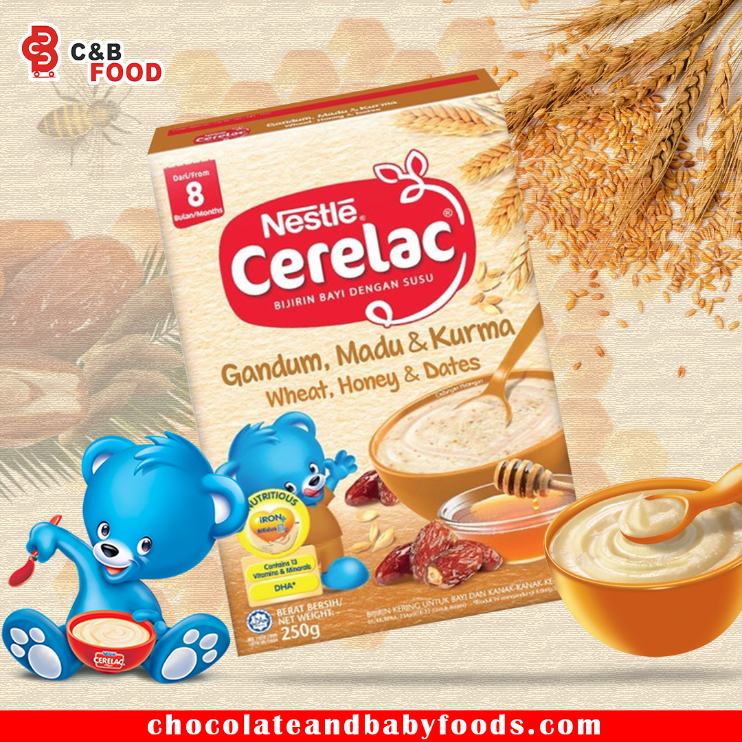 Nestle Cerelac Wheat, Honey & Dates 250 gm