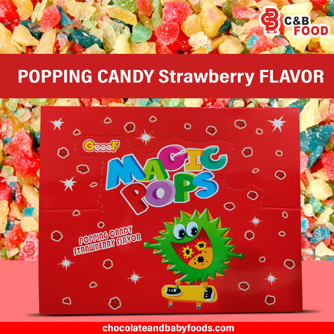 Magic Pops Popping Candy Strawberry Flavor 40pack 220G