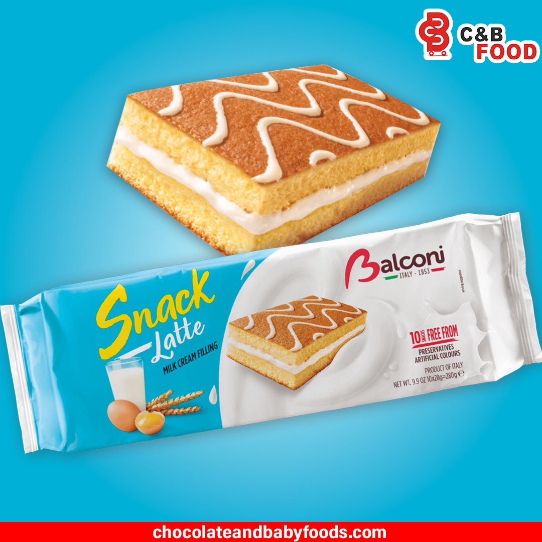 Balconi Snack Latte With Milk Cream Filling Cake 280G