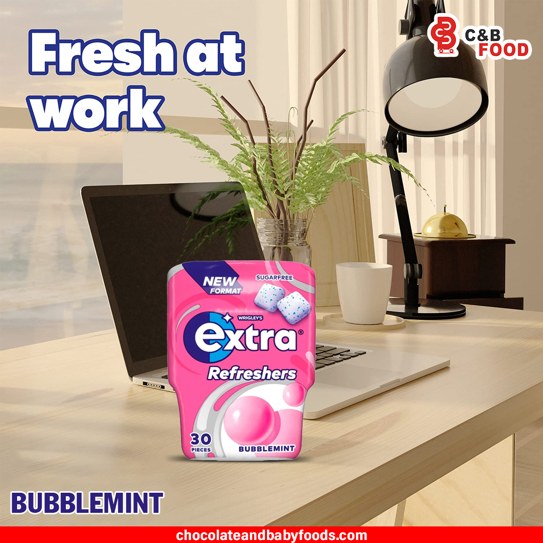 Extra Refreshers Bubblemint Sugarfree Gum (30pc's) 67G