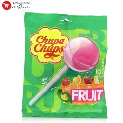 Chupa Chups Fruit Lollypops 10pc's Pack 120G