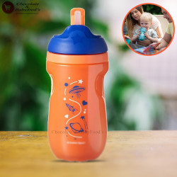 Tommee Tippee Insulated Straw Cup - Orange - Space - 260ml