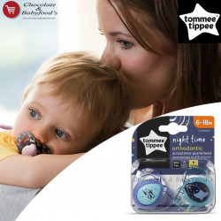 Tommee Tippee Night Time Orthodontic 6-18m