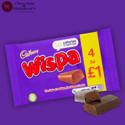Cadbury Wispa 4bars pack 102G