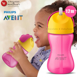 Philips Avent Bendy Straw Cup 12m+ 300ml (Pink)