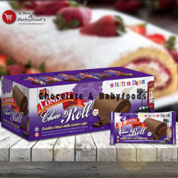 London Roll Double Choco Milk Cream Cake 20pcs pack
