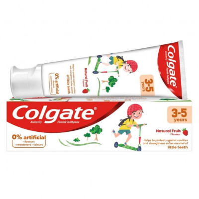 Colgate Natural Fruit Flavor Toothpaste 3-5 years 75ml