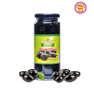 Hosen Black Olives Pitted 345g
