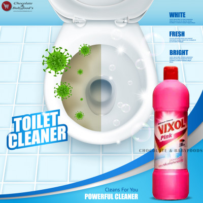 Bathroom Cleaner Vixol Pink 900ml