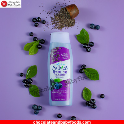 St.Ives Acai, Blueberry & Chia Seed Oil Body Wash 400ml