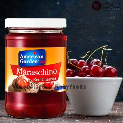 American Garden Maraschino Red Cherries 283G