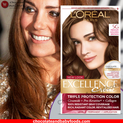 L'OREAL PARIS Excellence Crème Triple Protection Color 5G Medium Golden Brown