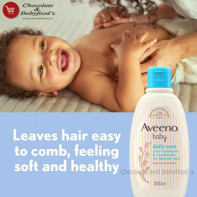 Aveeno Baby Daily Care 2-in-1 Shampoo & Conditioner for Delicate Skin 300ml