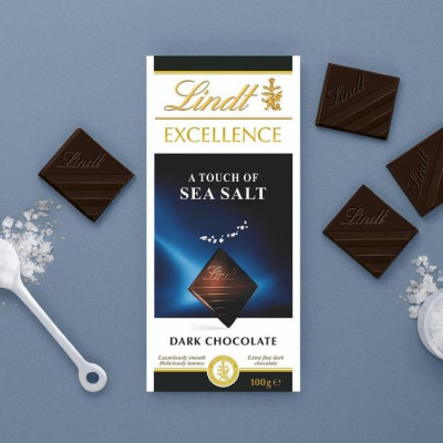 Lindt Excellence A Touch of sea Salt dark 100gm