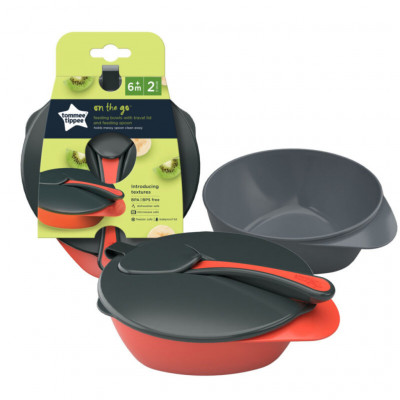 Tommee Tippee On The Go Feeding Bowl Set