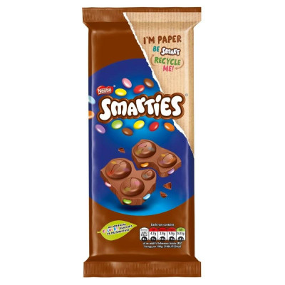 Nestle Smarties Chocolate bar 90gm