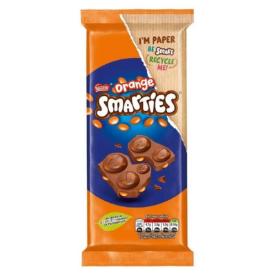 Nestle Smarties Orange Chocolate Bar 90gm