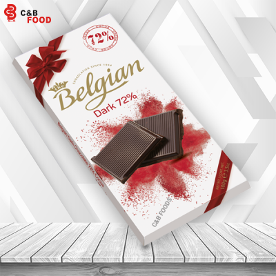 Belgian Dark 72% Chocolate Bar 100g