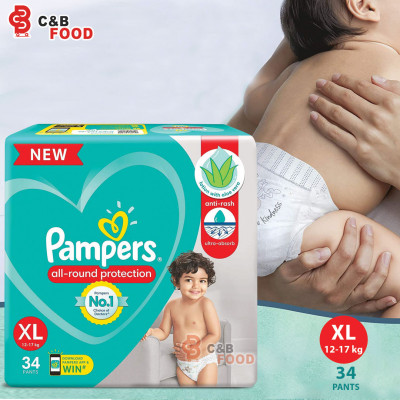 Pampers All Round protection Pants Size XL 34pcs