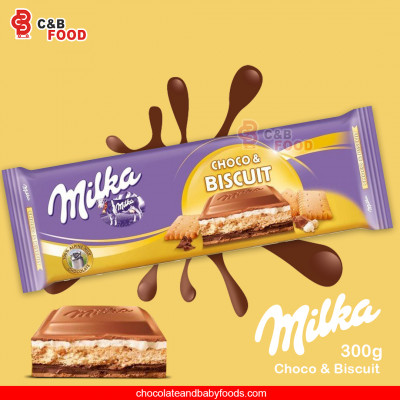 Milka Choco & Biscuits Chocolate Bar 300g