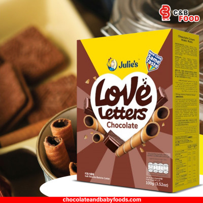 Julie's Love Letters Chocolate Wafers 100G