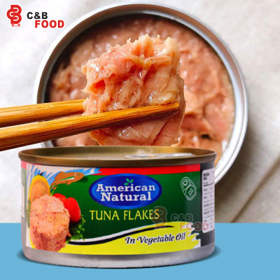 American Natural Tuna Flakes In Vegetable Oil 185G