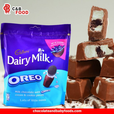 Cadbury Dairy Milk Oreo Milk Chocolate with Cream & Cookie Pieces 116G