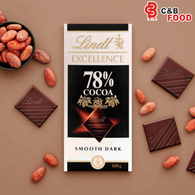 Lindt Excellence 78% Cocoa Smooth Dark Chocolate Bar 100G