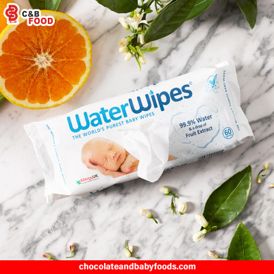 Water Wipes 99.9% Water & A Drop Of Fruit Extract Baby Wipes 60wipes