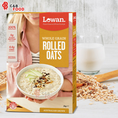 Lowan Whole Grain Rolled Oats (Paper Box) 1kg