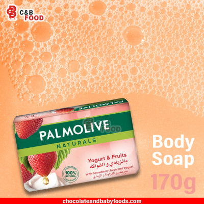 Palmolive Naturals Yogurt & Fruits with Strawberry Juice and Yogurt Body Soap 170G