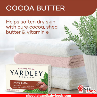 Yardley London Cocoa Butter Moisturizing Bath Bar 120G