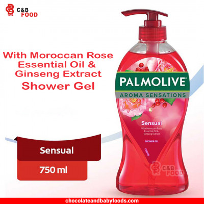 Palmolive Aroma Sensation Sensual with Moroccan Rose Essential Oil & Ginseng Extract Shower Gel 750ml