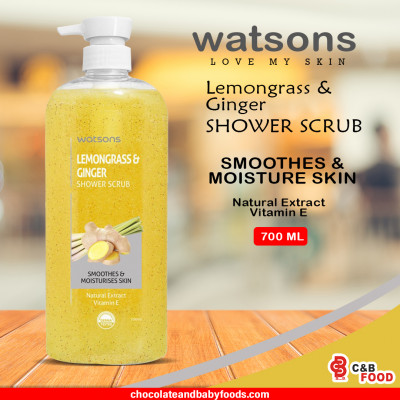 Watsons Lemongrass & Ginger Shower Scrub 700ml