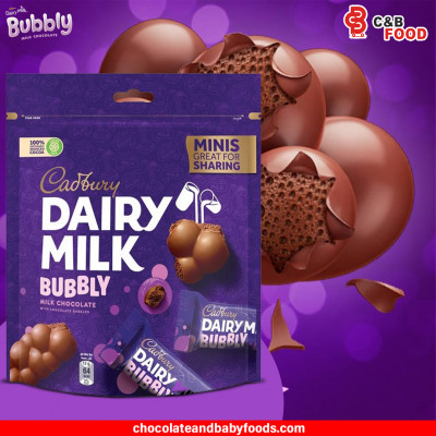 Cadbury Dairy Milk Bubbly Milk Chocolate 204G