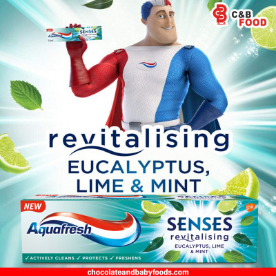 Aquafresh Senses Revitalising Eucalyptus, Lime & Mint Toothpaste 75ml