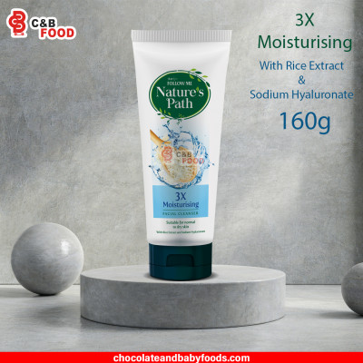 Nature's Path 3X Moisturising Facial Cleanser with Rice Extract & Sodium Hyaluronate 160G