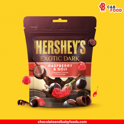 Hershey's Exotic Dark Raspberry & Goji Flavored Center Chocolate 90G