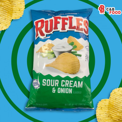 Ruffles Sour Cream & Onion Potato Chips 184.2G