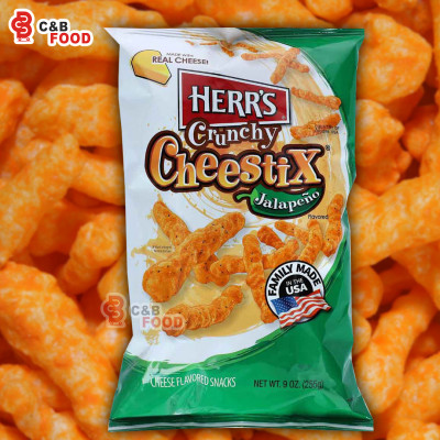 Herr's Crunchy Cheestix Cheese Flavored Snacks 255G
