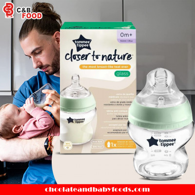 Tommee Tippee Closer To Nature Glass Baby Bottle 0m+ 150ml