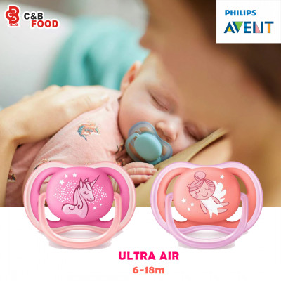 Philips AVENT Ultra Air Pacifier 6-18m (Pink/Peach)