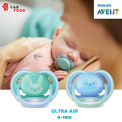 Philips AVENT Ultra Air Pacifier 6-18m (Blue/Green)