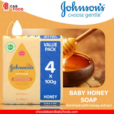 Johnson's Baby Honey Soap 4pcs 400G