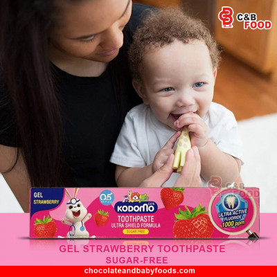 Kodomo Gel Strawberry Sugar-Free Toothpaste 40G
