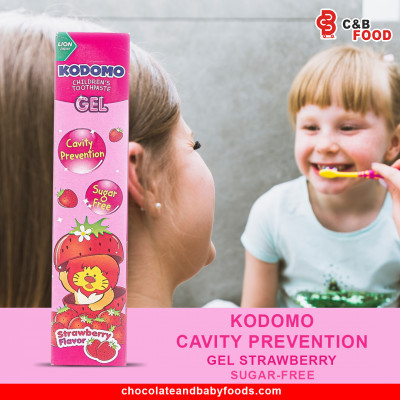 Kodomo Gel Strawberry Cavity Prevention Sugar-Free Toothpaste 40G