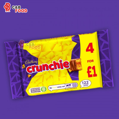 Cadbury Crunchie Milk Chocolate 4pc's Pack 104.4G